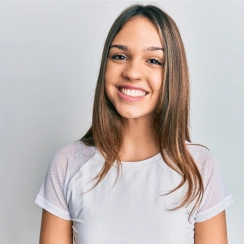 young woman smiling